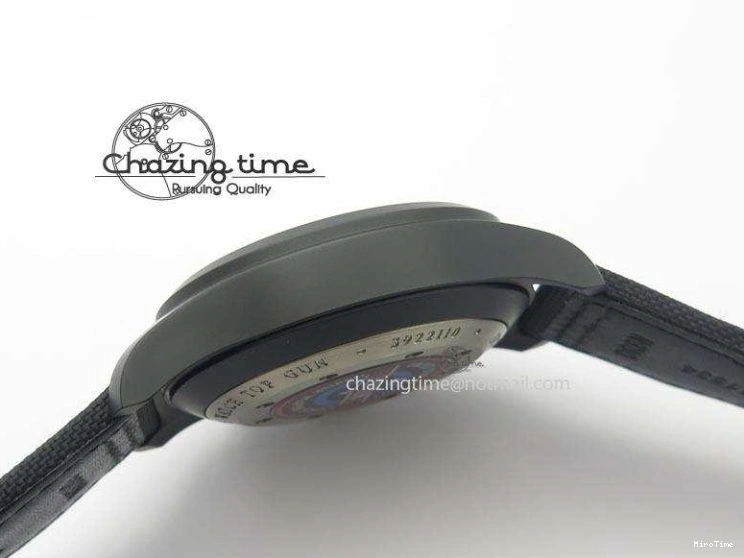 MIROTIME 0321 EasyCare Pilot Chrono IW388001 Real Ceramic ZF 1:1 Best Edition On Black Nylon Strap A 7279